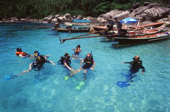 Diving at Ao Muang,Ko Tao,Surat Thani