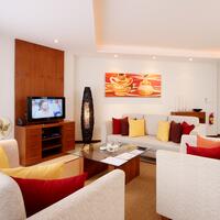 living area looking at entrance door (02 series)