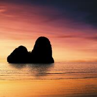 54 Happy Island Sunset