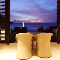sunset at Lobby Bar
