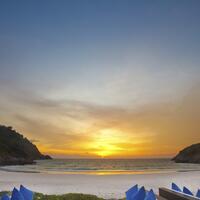 sunset view at The Racha