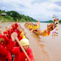 Thai Tradition Long Boat Races,Nan