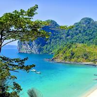 Muk Island is located in Hat Chao Mai National Marine Park, Trang